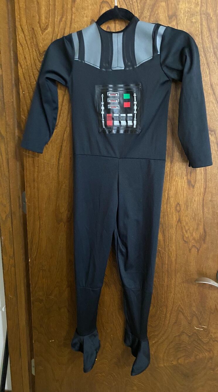 Vintage 2005 Star Wars Darth Vader Costume Kids Small Rubies Jumpsuit Mask